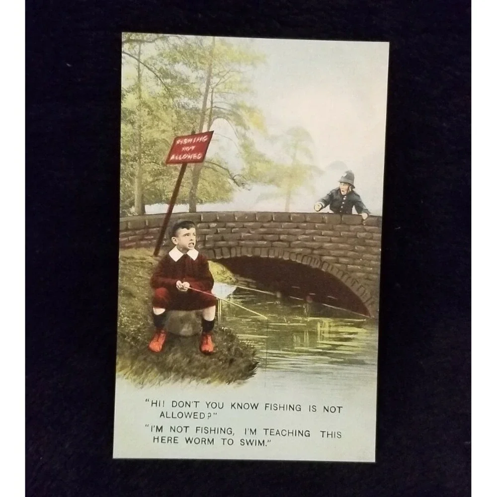 Lot Of 8 Antique Early Bamforth Funny Postcards UNUSED, UNPOSTED